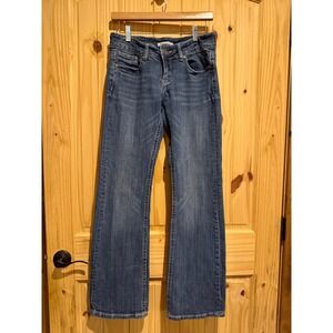 Stetson No. 816 Classic Bootcut Jeans Womens 8 Long Blue Denim Stretch Western